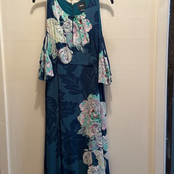 Anthropologie Maeve size 14 flowered cold shoulder dress VGC - Picture 7 of 9